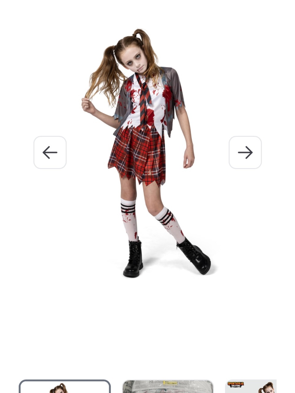 Spooktacular Creations
Zombie Schoolgirl Costume,